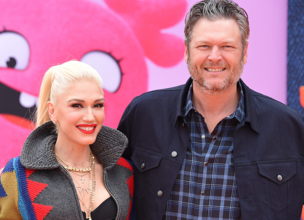 Gwen Stefani and Blake Shelton arrives for the 'Ugly Dolls' World Premiere