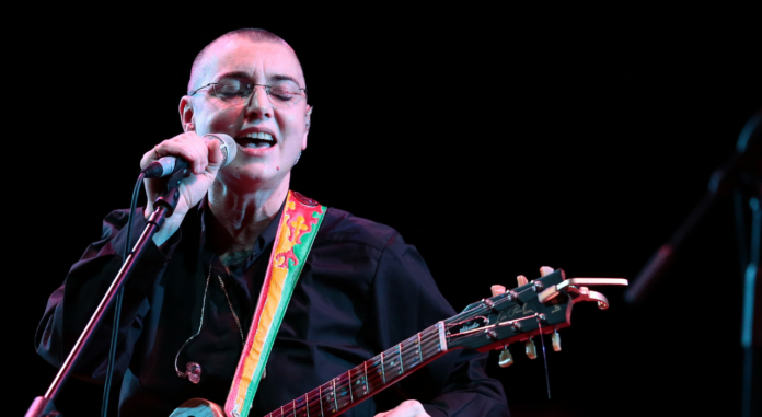 Sinead O'Connor during the first concert of 