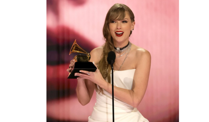 Taylor Swift Stuns in Schiaparelli at the 2024 Grammys