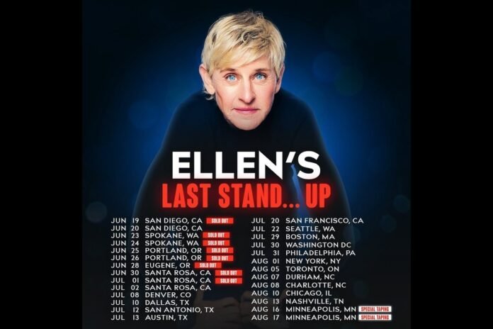 Ellen DeGeneres Announces Farewell Tour: “Ellen’s Last Stand... Up”