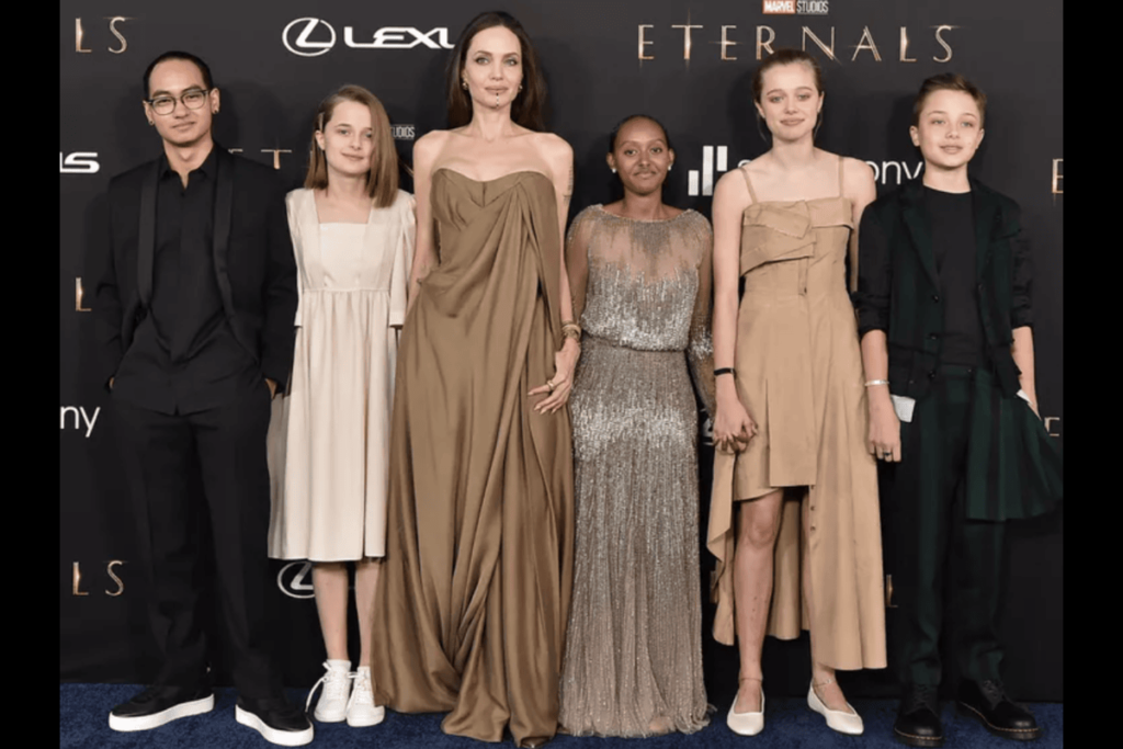 Angelina Jolie shares that her six kids with Brad Pitt prefer privacy over fame, choosing to stay out of the spotlight. Photo: Axelle/Bauer-Griffin/FilmMagic