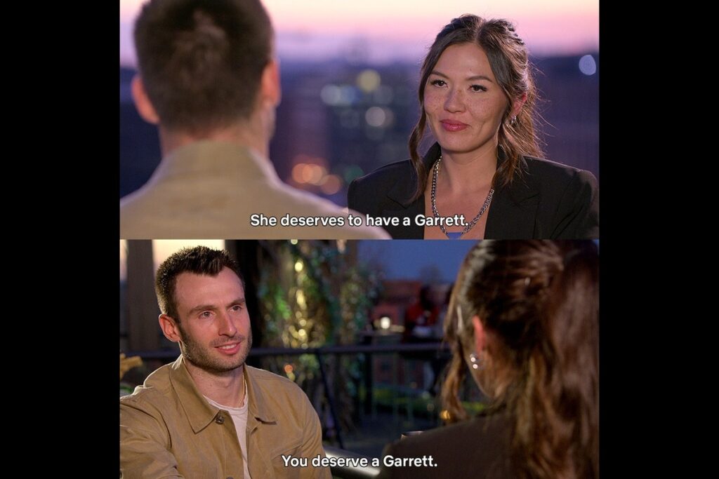 Garrett and Taylor from Love Is Blind reveal they weren’t initially attracted to each other but later formed a strong connection. loveisblindnetflix/Instagram